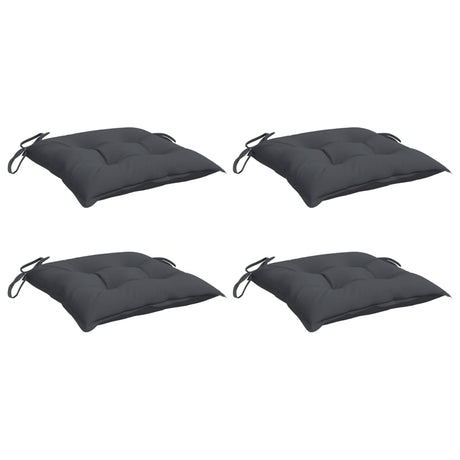 Vidaxx coussins de chaise 4 pcs 50x50x7 cm tissu oxford anthracite