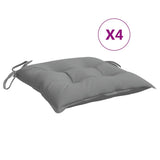 VidaXL coussins de chaise 4 pcs 50x50x7 cm tissu oxford gris