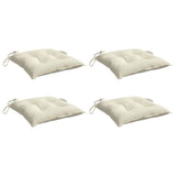 Vidaxx coussins de chaise 4 pcs 50x50x7 cm tissu oxford blanc crème