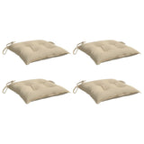 VidaXL coussins de palette 4 pcs 50x50x7 cm tissu oxford beige