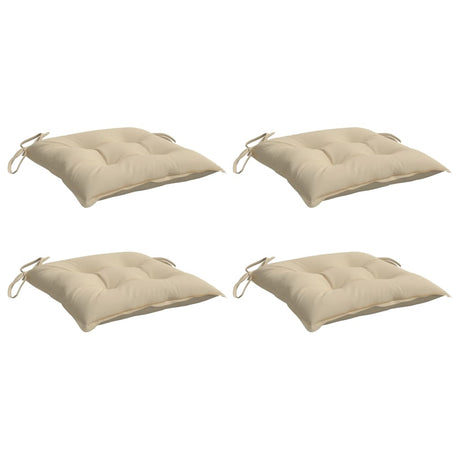 VidaXL coussins de palette 4 pcs 50x50x7 cm tissu oxford beige