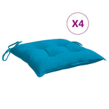 VidaXL coussins de palette 4 pcs 50x50x7 cm tissu oxford bleu clair