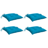 VidaXL coussins de palette 4 pcs 50x50x7 cm tissu oxford bleu clair