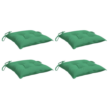 VidaXL coussins de palette 4 pcs 50x50x7 cm tissu oxford vert