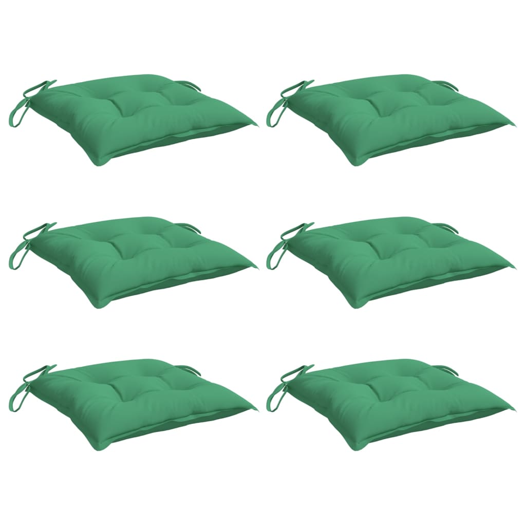 Vidaxx coussins de palette 6 pcs 50x50x7 cm tissu oxford vert