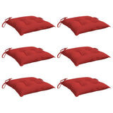 Vidaxx coussins de palette 6 pcs 50x50x7 cm tissu oxford rouge