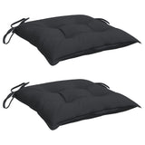 VidaXL coussins de palette 2 pcs 50x50x7 cm tissu oxford noir