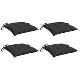 VidaXL coussins de palette 4 pcs 50x50x7 cm tissu oxford noir