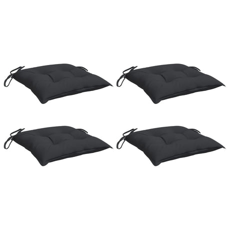 VidaXL coussins de palette 4 pcs 50x50x7 cm tissu oxford noir