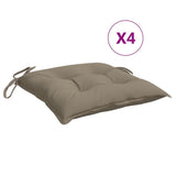 Vidaxx coussins de palette 4 pcs 50x50x7 cm tissu oxford taupe