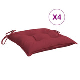 BIDAXL PALLET CUDIONS 4 ST 50X50X7 CM Oxford Fabric Wine Red