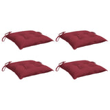 Vidaxx coussins de palette 4 pcs 50x50x7 cm tissu oxford rouge vin