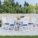 VidaXL coussins de palette 6 pcs 50x50x7 cm tissu oxford bleu