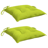 VidaXL coussins de palette 2 pcs 50x50x7 cm tissu oxford vert vif
