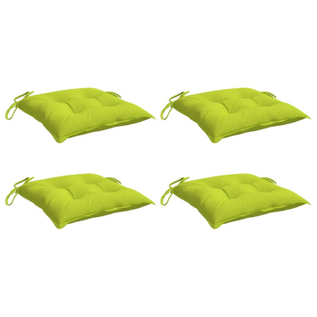 VidaXL coussins de palette 4 pcs 50x50x7 cm tissu oxford vert vif
