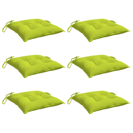 VidaXL coussins de palette 6 pcs 50x50x7 cm tissu oxford vert vif