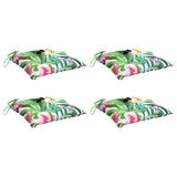 VidaXL coussins de chaise 4 pcs 50x50x7 cm tissu multicolore
