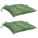 VidaXL chair cushions 2 pcs leaf pattern 50x50x7 cm fabric