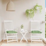 Vidaxx coussins de chaise 2 pcs motif feuille 50x50x7 cm tissu