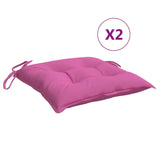 Cuscini da sedia Vidaxl 2 ST 50x50x7 cm tessuto Oxford rosa