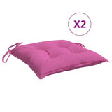 Cuscini di sedia Vidaxl 4 ST 50x50x7 cm tessuto oxford rosa