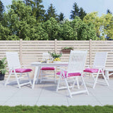 VidaXL coussins de chaise 4 pcs 50x50x7 cm tissu oxford rose