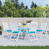 VidaXL coussins de chaise 6 pcs 50x50x7 cm tissu turquoise