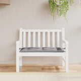 VidaXL coussin de banc de jardin 100x50x7 cm tissu oxford gris