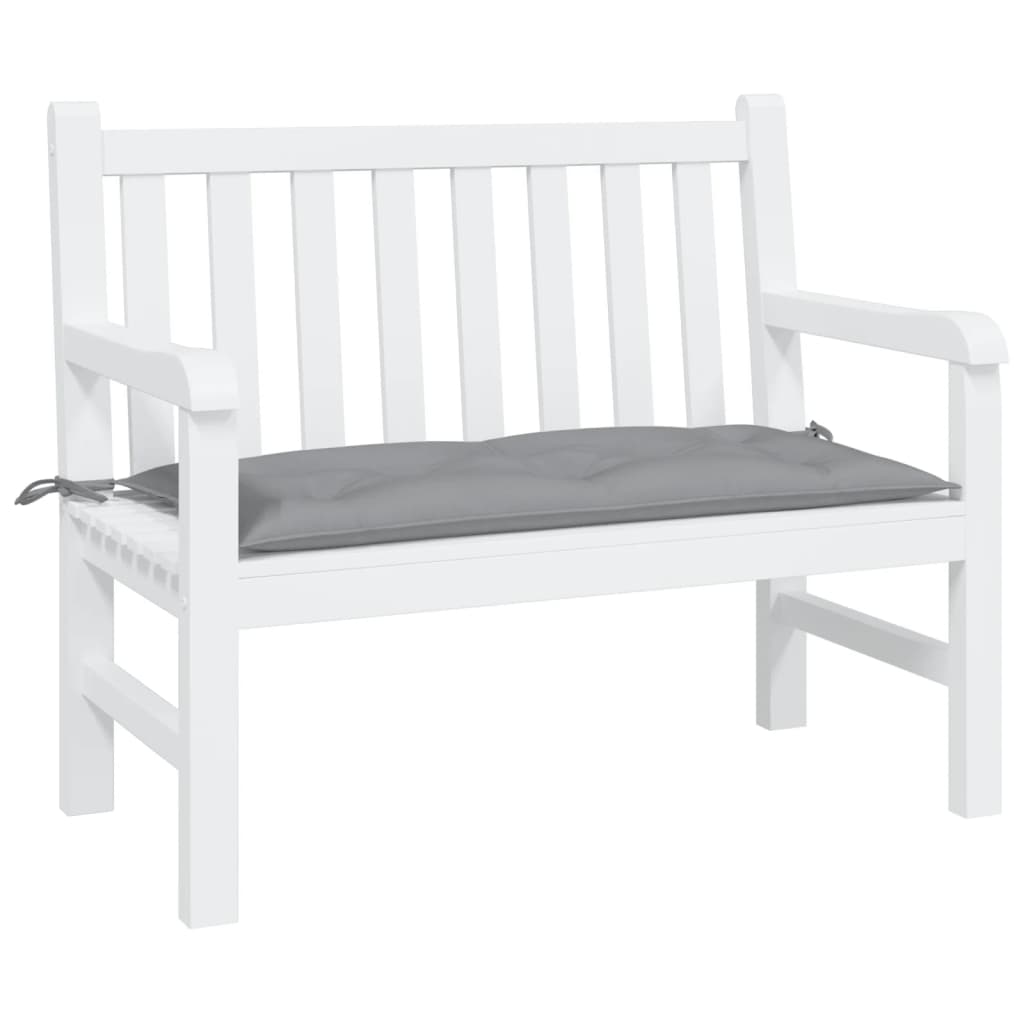 VidaXL coussin de banc de jardin 100x50x7 cm tissu oxford gris