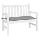 VidaXL coussin de banc de jardin 100x50x7 cm tissu oxford gris