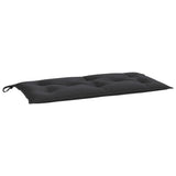 VidaXL coussin de banc de jardin 100x50x7 cm tissu oxford noir