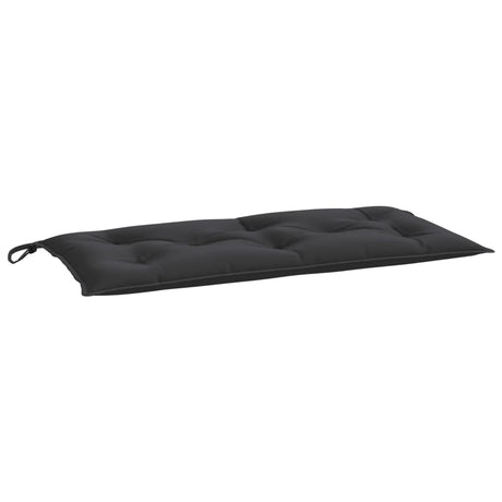 VidaXL coussin de banc de jardin 100x50x7 cm tissu oxford noir