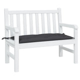 VidaXL coussin de banc de jardin 100x50x7 cm tissu oxford noir