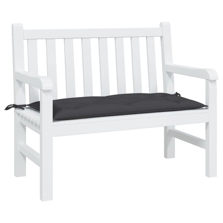 VidaXL coussin de banc de jardin 100x50x7 cm tissu oxford noir