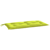 VidaXL coussin de banc de jardin 100x50x7 cm tissu oxford vert vif