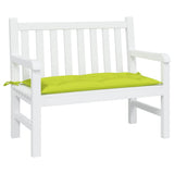 VidaXL coussin de banc de jardin 100x50x7 cm tissu oxford vert vif