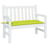 Vidaxl Garden Bench Pushion 100x50x7 cm Oxford Stof Clear Green