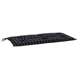 Vidaxl Garden Bench Cushion 180x50x7 CM Oxford Fabric Patrón de diamante Negro