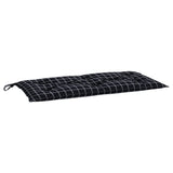 Vidaxx coussin de banc de jardin 180x50x7 cm tissu oxford motif losange noir