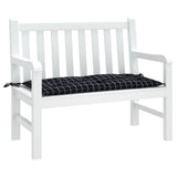 Vidaxx coussin de banc de jardin 180x50x7 cm tissu oxford motif losange noir