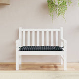 Vidaxx coussin de banc de jardin 180x50x7 cm tissu oxford motif losange noir