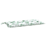 Vidaxx coussin de banc de jardin 100x50x7 cm tissu oxford motif feuille