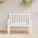 Vidaxx coussin de banc de jardin 100x50x7 cm tissu oxford motif feuille