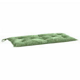 Vidaxx coussin de banc de jardin 100x50x7 cm tissu oxford motif feuille