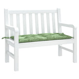 Vidaxx coussin de banc de jardin 100x50x7 cm tissu oxford motif feuille