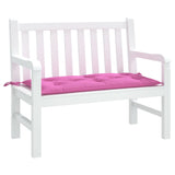 Vidaxl Garden Bench Pushion 100x50x7 cm Oxford stofrosa