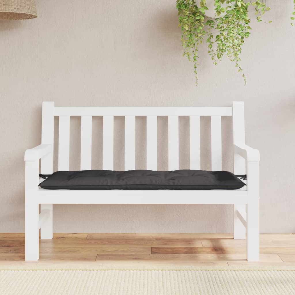 Vidaxx coussin de banc de jardin 120x50x7 cm tissu oxford anthracite