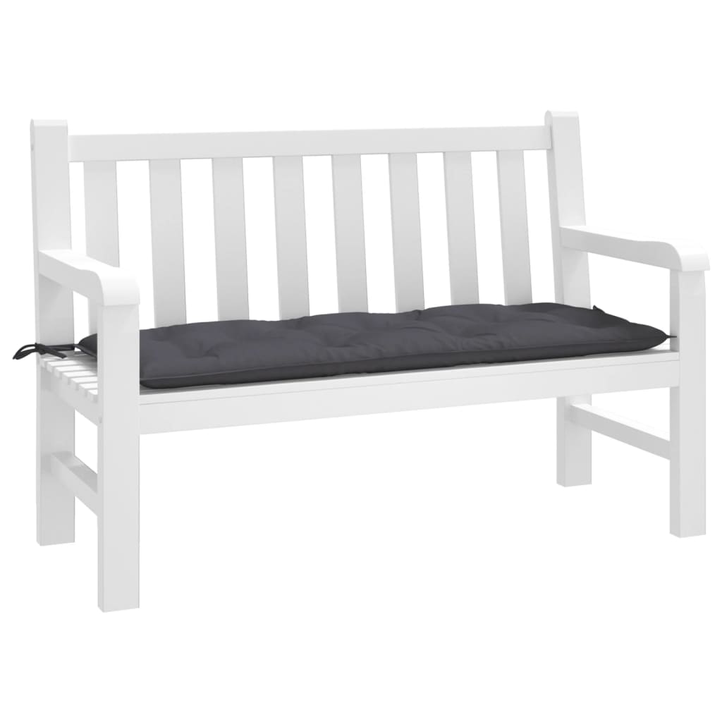 Vidaxx coussin de banc de jardin 120x50x7 cm tissu oxford anthracite