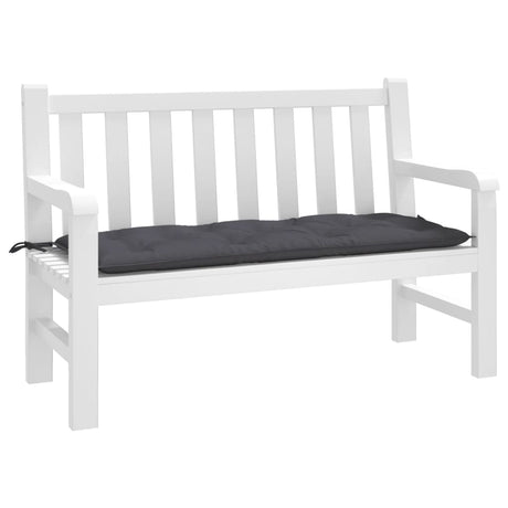 Vidaxx coussin de banc de jardin 120x50x7 cm tissu oxford anthracite