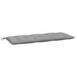 VidaXL coussin de banc de jardin 120x50x7 cm tissu oxford gris